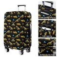 thumbnail image 5 of Cartoon Construction Vehicles Clouds Black Pattern Luggage Cover Fashion Suitcase Cover Baggage Covers Fit 25-28 Inch Luggage (Go Travel), 5 of 5