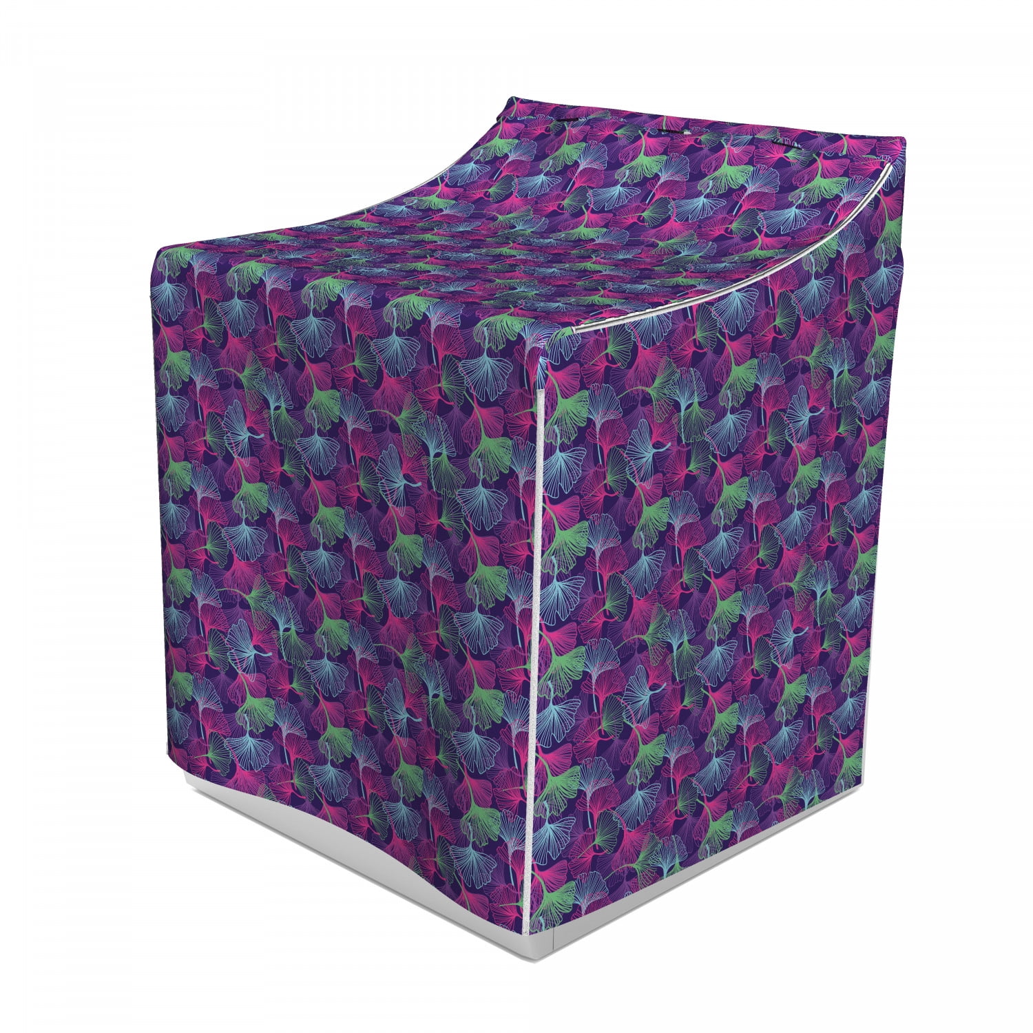 Leaves Washer Cover, Ginkgo Biloba Maidenhair Tree Leaves Funky Colored ...