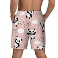 thumbnail image 4 of Goofa Panda Printed Men's Swim Trunks Board Shorts Quick Dry Mens Swimming Trunks with Compression Liner,Breathable Fit Hawaii Beach Shorts-, 4 of 9