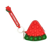 Nokiwiqis Cartoon Food Animal Shape Zipper Purse Press Bubble Fidget Toy