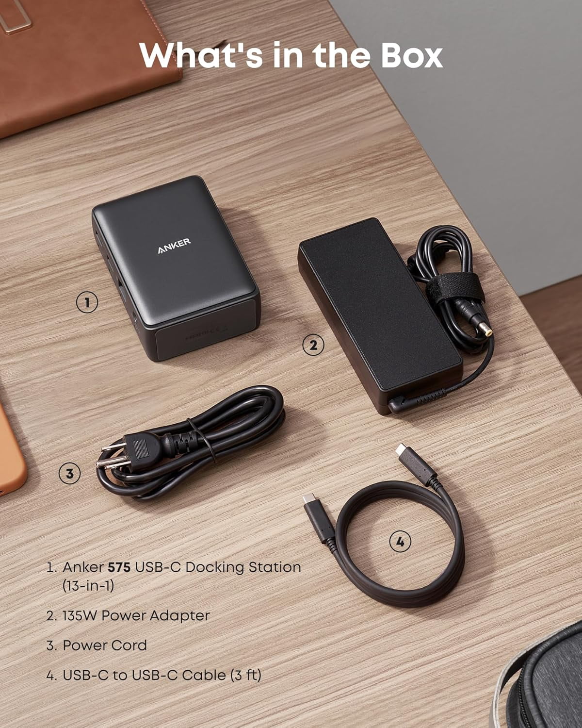 Anker Laptop Docking Station, 13-in-1 USB-C Docking Station, Triple Display with 2xHDMI and 1xDP, 10 Gbps USB-C and 5 Gbps USB-A Data, Ethernet, Audio, SD, 85W Charging