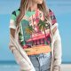 thumbnail image 2 of Tops de Ajuste Suelto para las Mujeres Sudadera de Manga Corta, Camiseta Casual Impresa para el Uso Diario de Primavera Y Otoño, 2 of 5