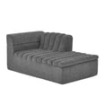 thumbnail image 2 of 106" L-Shaped Modular Sectional Sofa with Chaise for Living Room, Chenille Upholstered Boneless Couches with Wave-Shaped Armrest, No Pillows Included (Gray), 2 of 11