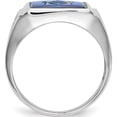 thumbnail image 2 of 14K White Gold Men's Masonic Ring (Size 10) Made In United States y4109m, 2 of 5