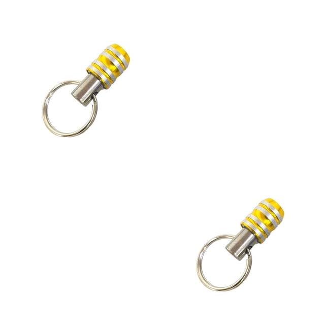 Greeniant Vástago hexagonal 1/4, herramienta para llavero, barra de extensión de tamaño pequeño multiusos, destornillador, adaptador de Amarillo 2piezas