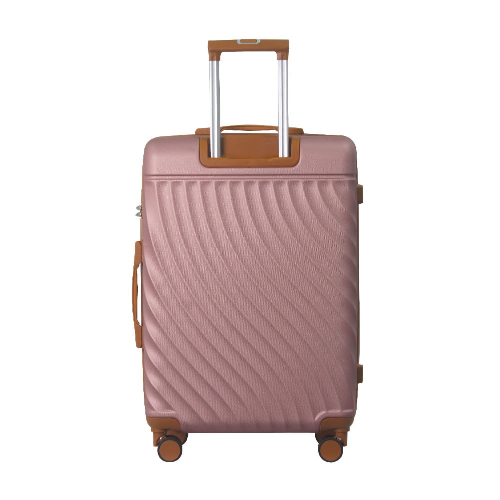 MAYEERTY 3-Piece ABS Luggage Set – Spinner Wheels, TSA Lock, Durable Suitcases, Rose Gold