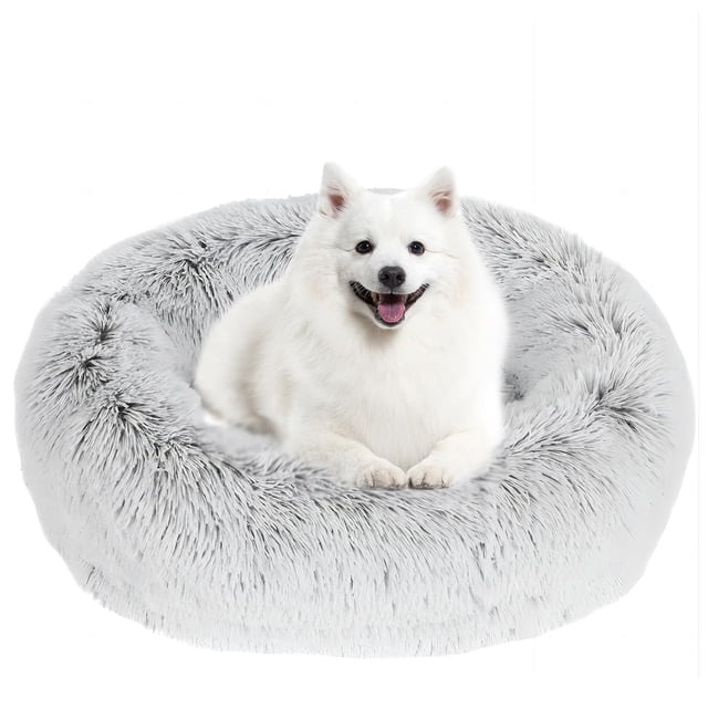 Cama para perros JOLLYVOGUE, relajante y ansiolítica, rosquilla para mascotas grandes