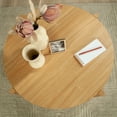 thumbnail image 6 of Mainstays Round Modern Dowel Coffee Table, Natural Teak Finish, 6 of 12