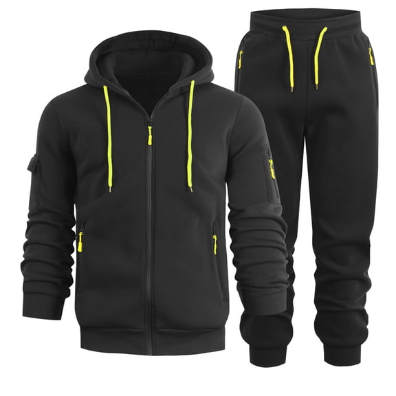 Aofany Men's Tracksuits 2 Piece Casual Sweat Jogging Suits Set Athletic Full Zip Jackets and Sweatpants Sports Outfits