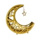 thumbnail image 4 of Moon Eid Mubarak Bandeja para servir Plato de fruta Merienda Postre Pastelería Platos Vajilla de metal Eid Moon Star Cena Plato Bandeja para Mubarak Estilo B Soledad Bandeja de servir, 4 of 9