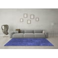thumbnail image 3 of Ahgly Company Indoor Round Abstract Blue Modern Area Rugs, 8' Round, 3 of 4