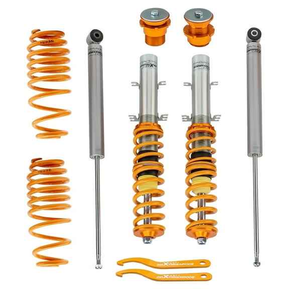 Maxpeedingrods Coilovers Kit for VW Golf MK4 2WD only A4 1998-2005 Front Rear Coil Springs