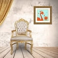 thumbnail image 3 of Del Sol, Ani 15x15 Gold Ornate Wood Framed with Double Matting Museum Art Print Titled - Flamingo in the Rain, 3 of 4