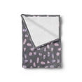 thumbnail image 2 of Crystal Soft Flannel Fleece Throw Blanket, Modernized Glass Pieces Repeated Geometrical, Cozy Plush for Indoor and Outdoor Use, 60" x 80", Mauve Taupe Baby Pink, by Ambesonne, 2 of 5