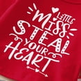 thumbnail image 6 of Coerni Toddler Baby Girls Clothes 6 12 18 24 Months Girls Valentine's Day Print Long Sleeve Tops Bell Bottom Headbands Outfits, 6 of 8