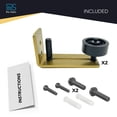 thumbnail image 6 of Rio Salto Metal Gold Barn Door Floor Guide Hardware, Barn Door Roller Track Wall Mount, 6 of 6
