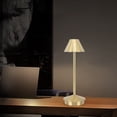 thumbnail image 4 of Lámpara De Mesa Inalámbrica De LED, Luz De 3 Colores Atenuadas Sin Paso, USB Tipo C Portátil Luz De Escritorio Recargable, Lámpara De Mesa De Arte De Hierro Moderna Para, 4 of 7