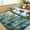 Blue and Yellow, variant on Jakolive 4x6 Feet Tie-Dye Orange Plush Shag Rug, Soft Cozy Fuzzy Carpet with Enhanced Non-Slip Backing, Great for Bedroom, Living Room, Kids' Room, Nursery, Teen Dorm - Stylish Home Decor