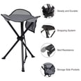 thumbnail image 2 of Portal Tall Folding Tripod Stool for Outdoor Camping Walking Hunting Hiking Fishing Travel, Support 225 lbs, 2 of 8