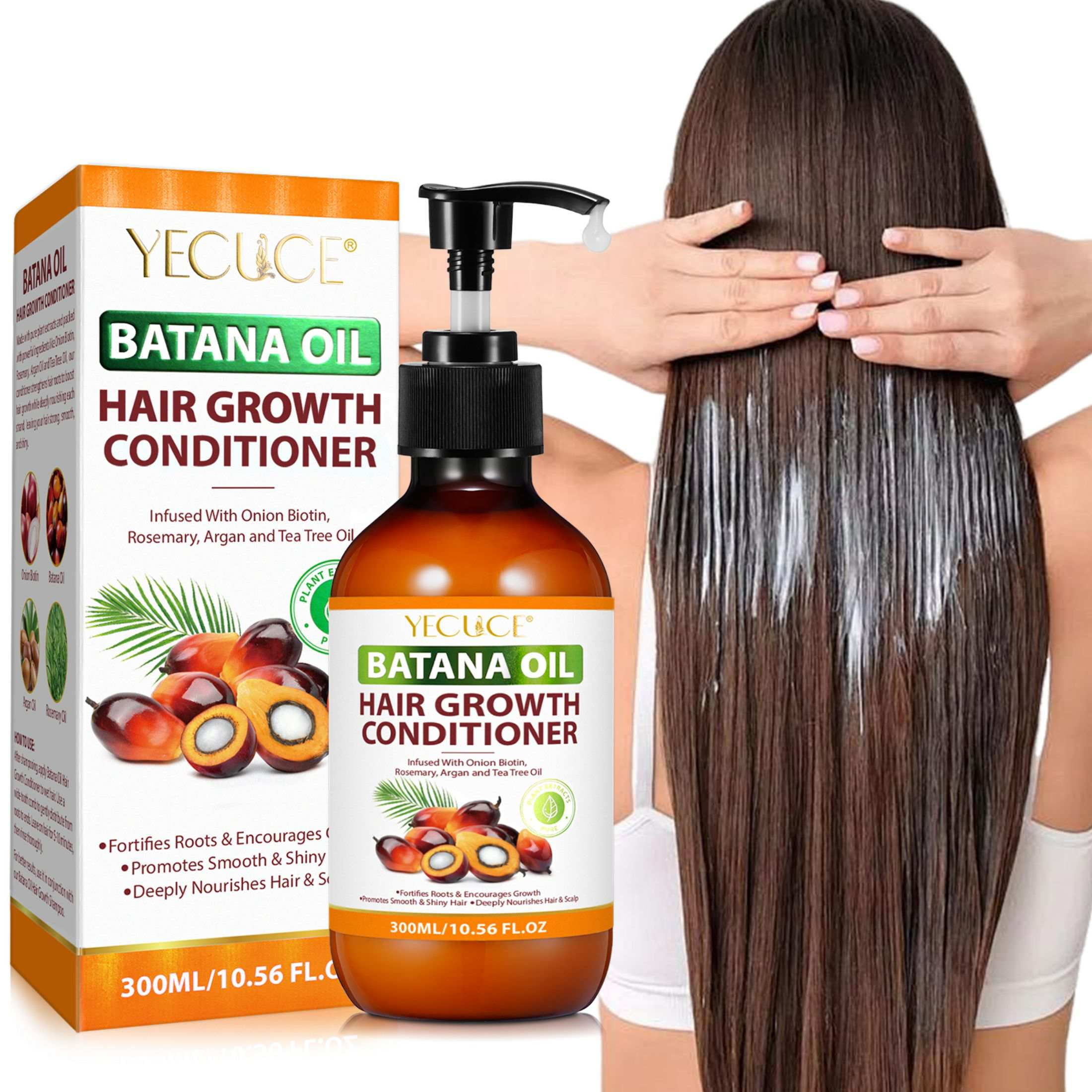 YECUCE 2-Pack Batana Oil Conditioner for Men and Women Daily Hair Care, For Curly Hair & Straight Hair