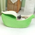 thumbnail image 3 of Cute Banana Pet Bed Warm Soft Sofa for Sleeping Playing Resting Small Dogs Cats and Rabbits, 3 of 8