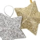 thumbnail image 5 of 60 estrellas brillantes para árbol de Navidad: adornos colgantes de estrella de cinco puntas con purpurina para árbol de Navidad - Adorno navideño dorado y plateado, 5 of 7