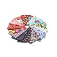 thumbnail image 1 of RayLineDo 15 Pcs Different Pattern Multi Color 100% Cotton Poplin Fabric Fat Quarter Bundle 18" x 22" Patchwork Quilting Fabric Red Green and Purple Series, 1 of 4