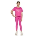 thumbnail image 4 of Reebok Girl's Athletic Striped Short Sleeve Graphic T-Shirt, Sizes 4-18, 4 of 7