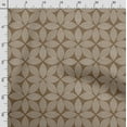 thumbnail image 3 of Soimoi Floral Print, Silk Fabric, Decor Sewing Fabric by The Yard 42 Inch Wide,Decorative Fabric for Shirts Suits Ties, Tawny Brown, 3 of 5
