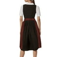 thumbnail image 4 of German Oktoberfest Women's Classic Solid Color Half Apron With Ties For Party Dress Bavarian Style, 4 of 8