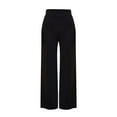 thumbnail image 6 of Baqcunre Wide Leg Pants Woman,Women's Casual Pants Solid Color High Waisted Wide Leg Pants Thin Casual Pants,Women'S Pants,Pants For Women,Womens Fashion,Womens Clothes,Black,L, 6 of 6