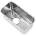 thumbnail image 2 of TICFOX RV Kitchen Sink, RV Sink Square 390x190x185mm 304 Stainless Steel Large Capacity Flush Mounted Camper Sink with 90mm Drain for Van Yacht Boat, 2 of 8