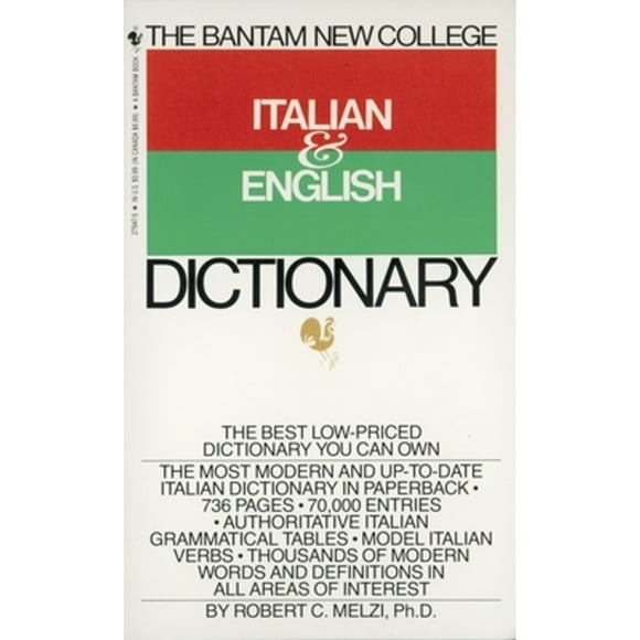 Pre-Owned The Bantam New College Italian & English Dictionary (Paperback 9780553279474) by Robert C Melzi