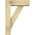 thumbnail image 3 of Ekena Millwork 6"W x 18"D x 26"H Traditional Block Rough Sawn Bracket w/ Offset Brace, Douglas Fir, 3 of 25