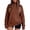 Coffee, variant on Women's Turtleneck Cable Knit Sweater, Loose Plus Size Pullover Long Sleeve Chunky Warm Outerwear Coat, Pink, 4XL