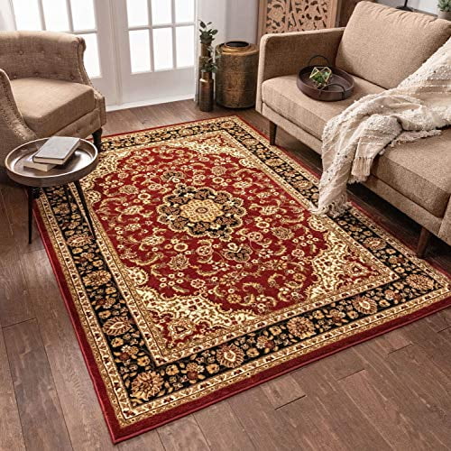 Actual 5' 2" x 7' 4" Oriental Medallion Area Rug Traditional 5x7 Persien Carpet 