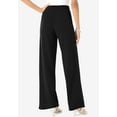 thumbnail image 2 of Roaman's Women's Plus Size Wide-Leg Ultimate Ponte Pant, 2 of 3