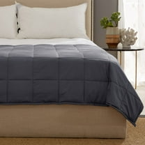 Kathy Ireland Weighted Blanket with Glass Beads - 2 Colors - Charcoal Grey - Size: 48" x 72" Inches - 12 lb