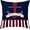 Welcome Aboard, variant on Nautical Theme Sail Boat Anchor Pattern Home Sofa Couch Decor Pillow Cover Cushion Cases Standard Super Soft Pillow Sham 18x18 Inch, Red and Blue Stripes (Welcome Aboard)