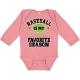 thumbnail image 3 of Inktastic Baseball Is My Favorite Season Boys or Girls Long Sleeve Baby Bodysuit, 3 of 5