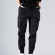 thumbnail image 1 of Farfi Pantalones de color sólido de color macho delgados pies de haz de pies Pantalones de carga para la vida diaria gris Farfi Pantalones, 1 of 2