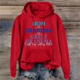 thumbnail image 3 of LGASWYX Mom Grandma Great Grandma I Just Keep Women's Letter Print Long Sleeve Hooded Sweatshirt (Red,M), 3 of 4