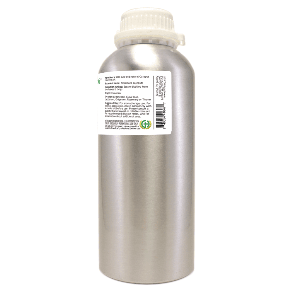 Cajeput Essential Oil - 32 fl oz - Aluminum Bottle w/ Locking Cap