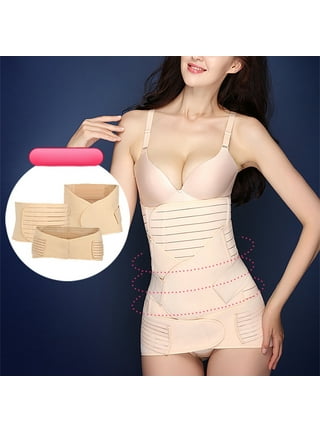 3 in 1 Postpartum Belly Support Recovery Wrap Postpartum Belly Band After  Birth Brace Slimming Girdles Body Shaper Waist Shapewear Post Surgery  Pregnancy Belly Support Band (Classic Ivory M/L) M/L Classic Ivory