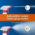 thumbnail image 2 of Spray Bottle (2 Pack&2 extra Nozzle,16 Oz) with Measurements and Adjustable Nozzle, HDPE Plastic Spray Bottles for Cleaning Solution, Household/Commercial/Industrial Use, No Leak and Clog, 2 of 6