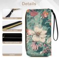 thumbnail image 5 of Womens Wallet Bifold Ladies Cluth Bag Wristlet Wrist Strap Long Purse Floral Spring Summer_ Design, 5 of 6