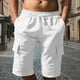 thumbnail image 1 of WILLBEST Pantalones Cortos de Lino de Verano para Hombre, con Bolsillos Grandes, para Playa, Deportivos, de Rayas Lisas, Ligeros y Elásticos, para Verano, Holgados y Casuales., 1 of 6