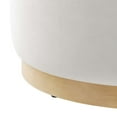 thumbnail image 4 of Modway Tilden Performance Velvet Upholstered Ottoman in Alabaster Natural, 4 of 8