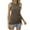 Coffee, variant on DailyTrove Women's Ruched Side Sleeveless Tank - V-Neck Casual Top, Flattering for Daily & Outings