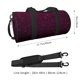 thumbnail image 2 of Balery Dark Purple Glitter Bolsa de Gimnasio para Mujeres y Hombres, Bolsa de Viaje Impermeable, Bolsa de Fin de Semana con Compartimento para Zapatos y Bolsillo Húmedo, 2 of 6